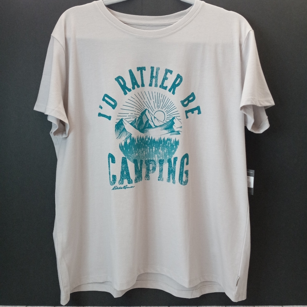 Eddie Bauer I'd Rather Be Camping Graphic Tee